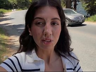 Maniac fucked a girl in the bushes and cummed on her face for a public walk with sperm - Cumwalk